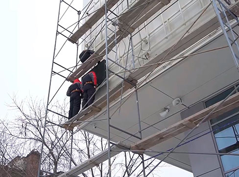 Монтаж LED экранов Led13